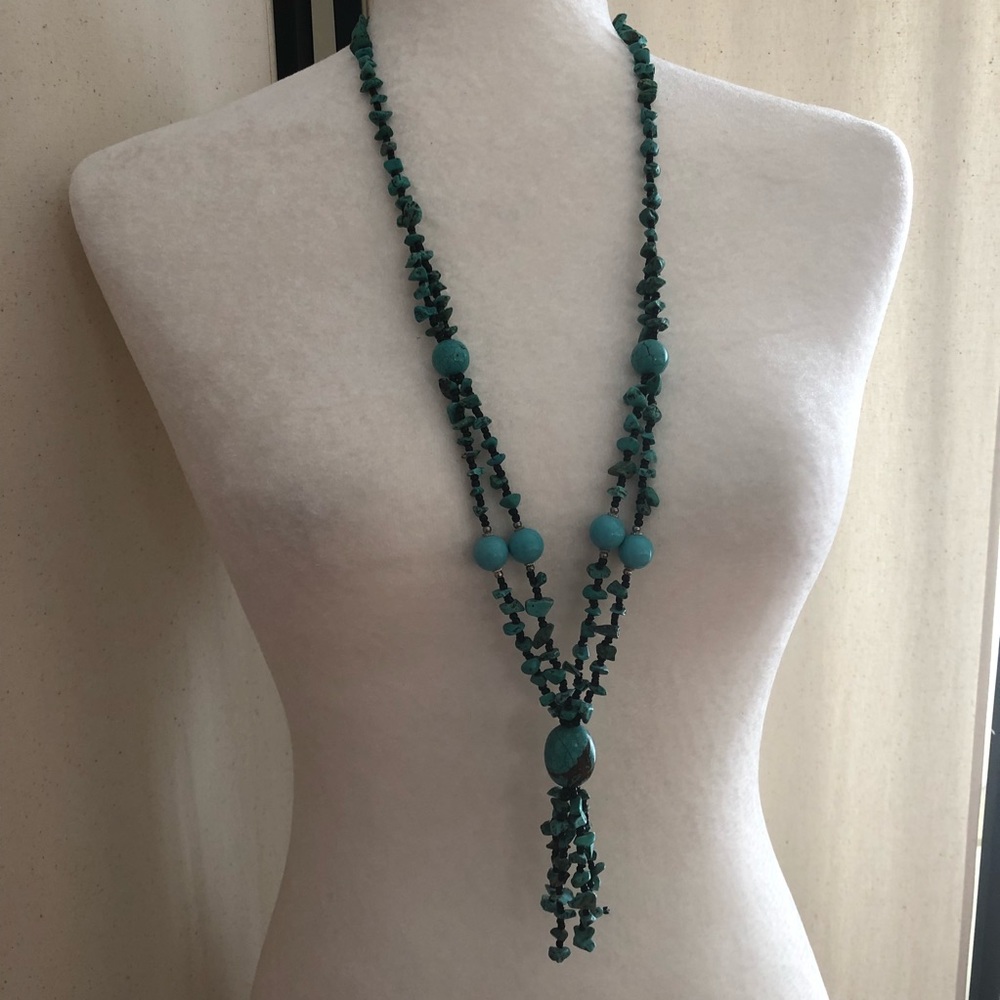 Stone tassel necklace - Picture 1 of 4